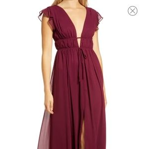 I'm All Yours Ruffle Maxi Dress